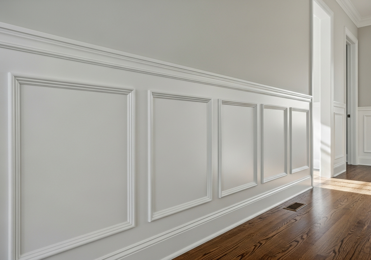 Custom wainscoting installed by BuildersHaus in Vancouver character home